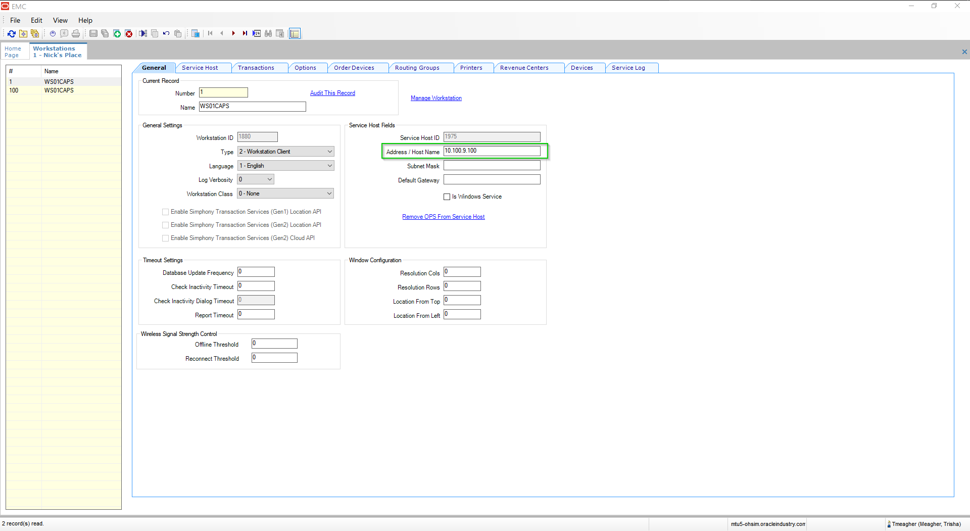 Simphony Micros Integration Help Page – Tapendium