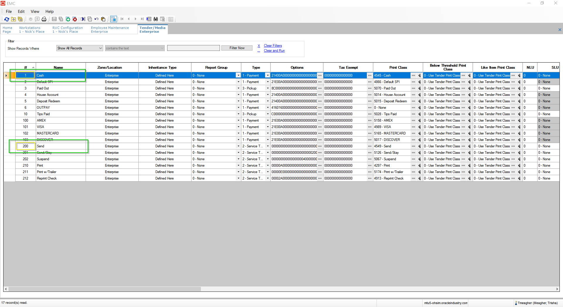 Simphony Micros Integration Help Page – Tapendium
