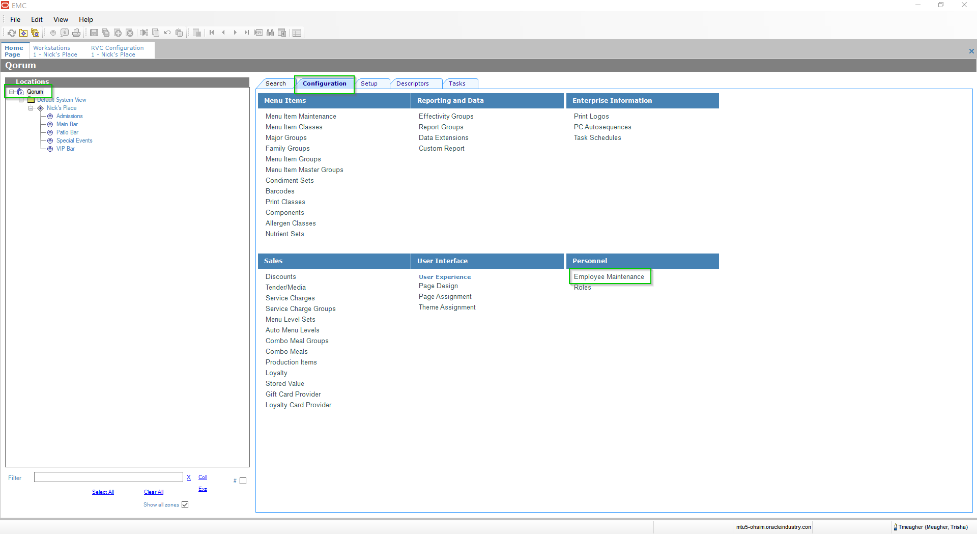 Simphony Micros Integration Help Page – Tapendium